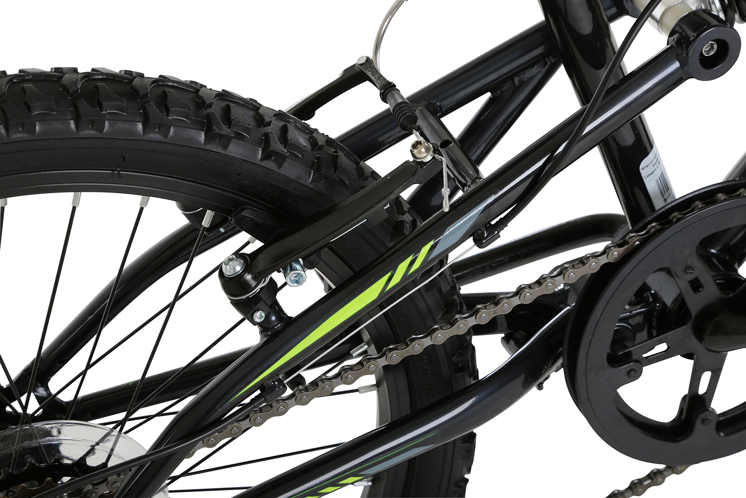 Barracuda Kids' Draco Ds Wheel Full Suspension Mountain Bike, Black, 20