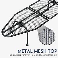 Vista 4 de LOFTEY Tabla de planchar pequeña de mesa, tabla de planchar compacta plegable con soporte de plancha, mini tablas de planchar portátiles