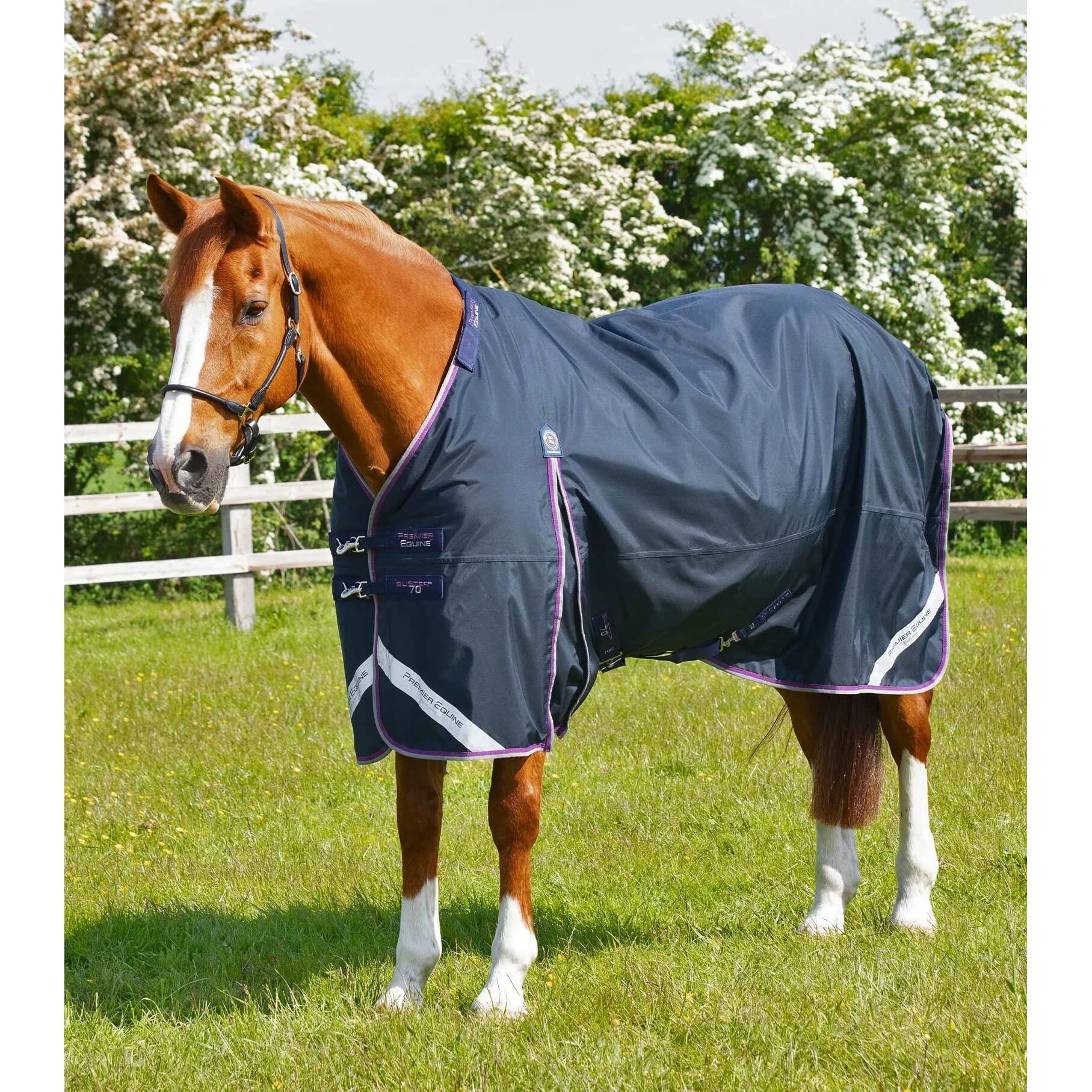 Coperta impermeabile per cavalli con copricollo Premier Equine Buster 70 g
