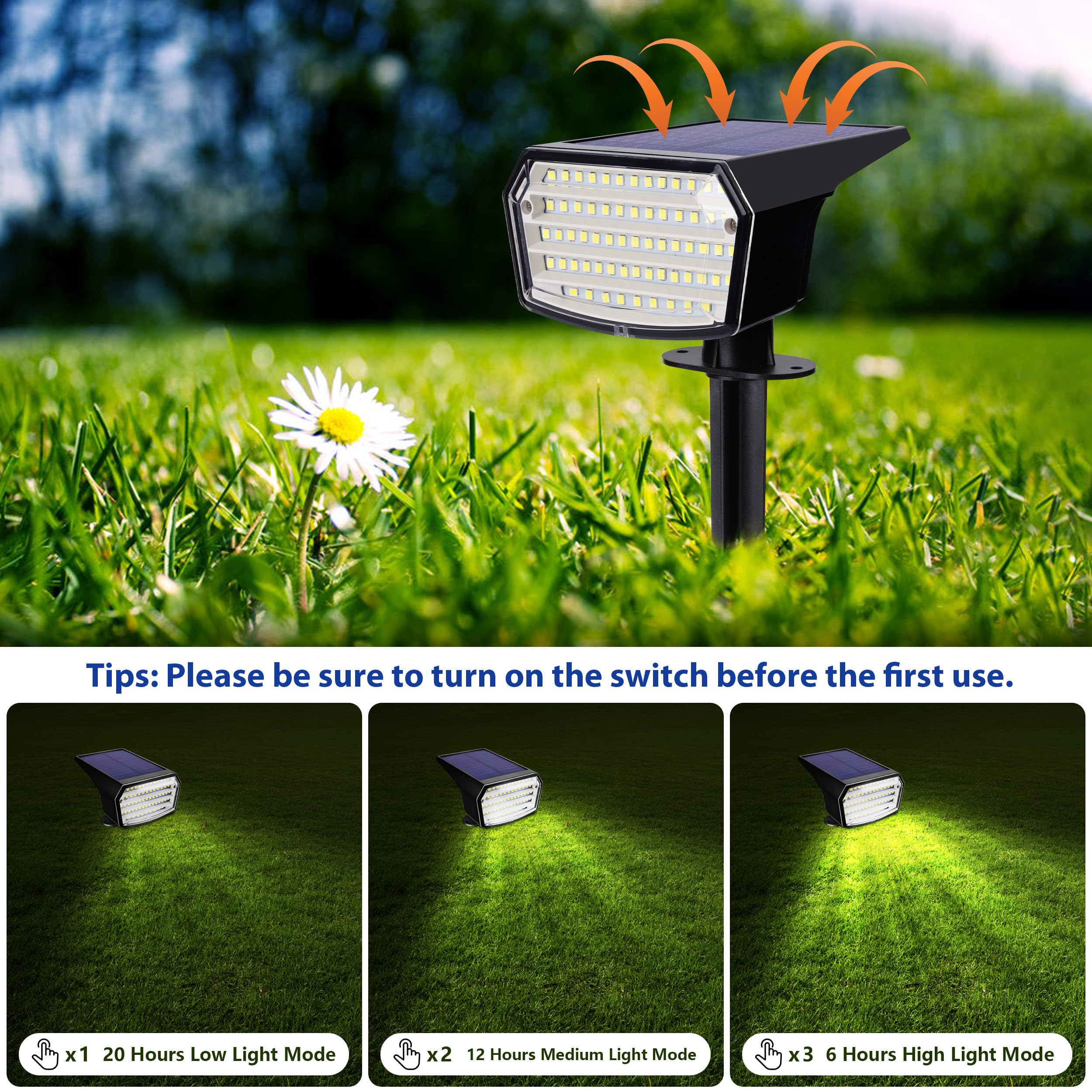 Large Solar Outside Light Switch