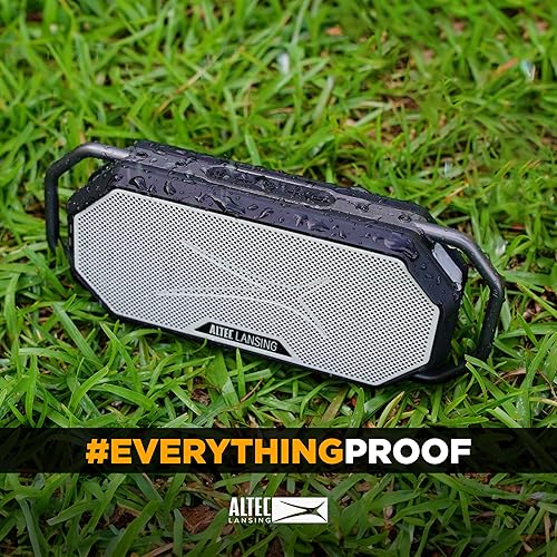 Miniatura 7 de Altec Lansing HydraWAVE - Altavoz Bluetooth portátil, 12 horas de reproducción, carga rápida USB-C, emparejamiento inalámbrico verdadero, altavoz