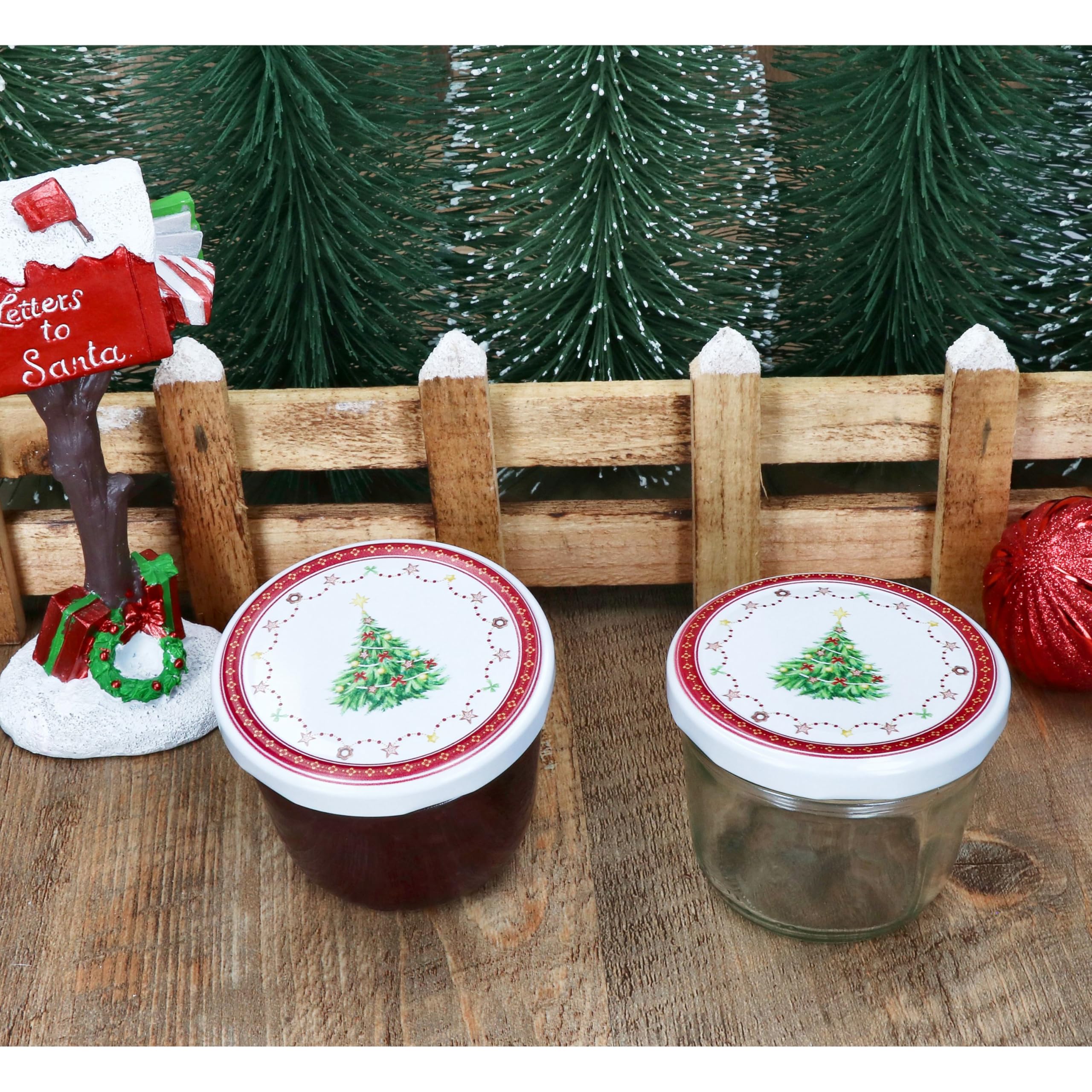 MamboCat 100er Set Sturzglas 230 ml mit Twist-Off-Deckel Weihnachtstraum I Einmachgläser + TO 82 Deckel + GRATIS Rezeptheft I Vorratsgläser einkochen & konservieren