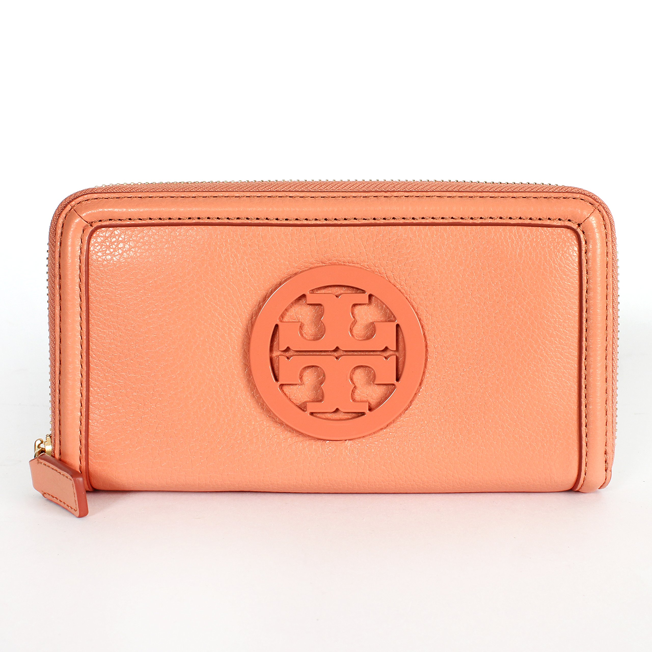 Tory Burch Amanda Continental Zip Around Wallet Cantaloupe 