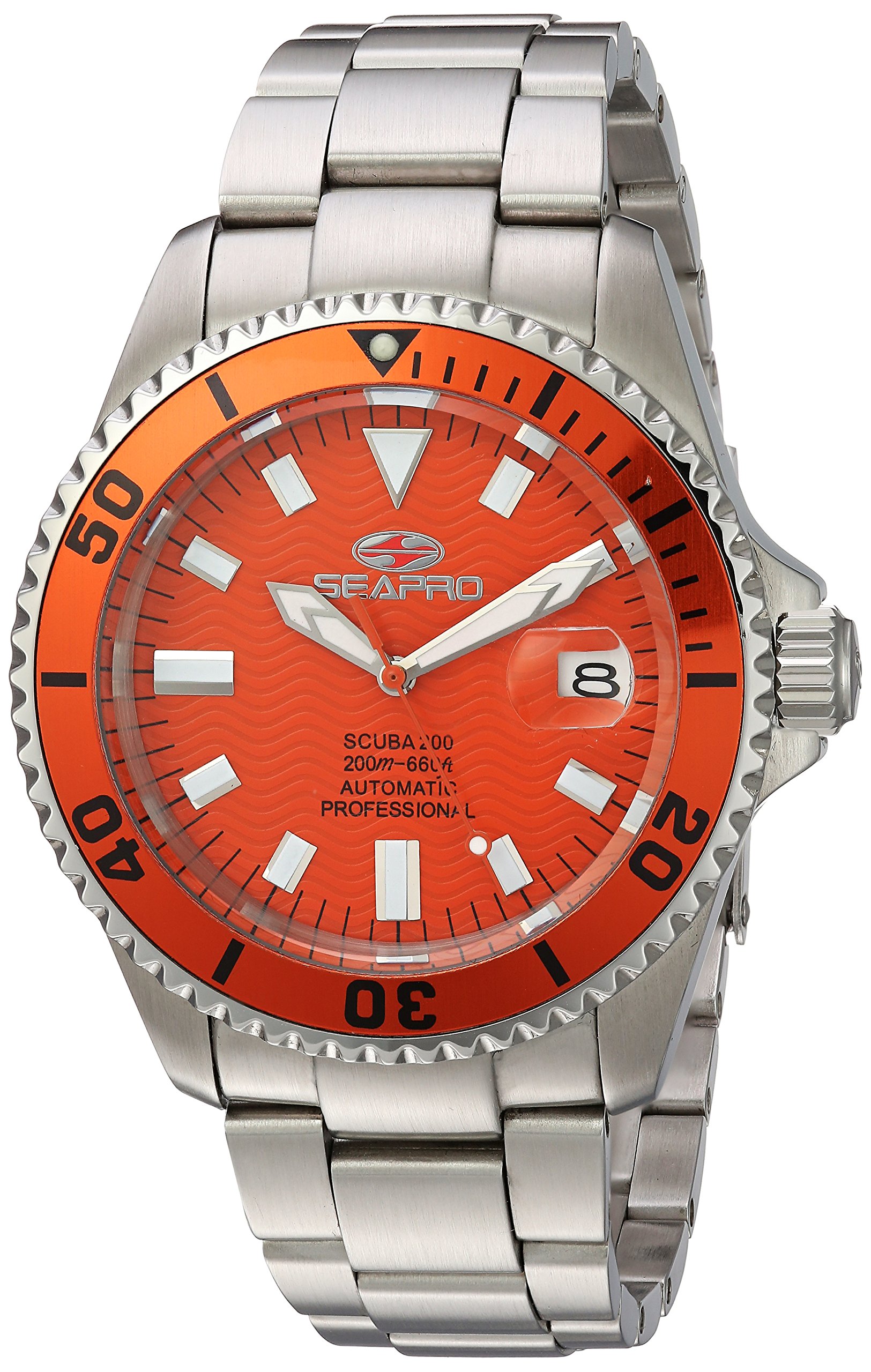 SeaproMen's SP4315 Scuba 200 Analog Display Automatic Self Wind Silver Watch