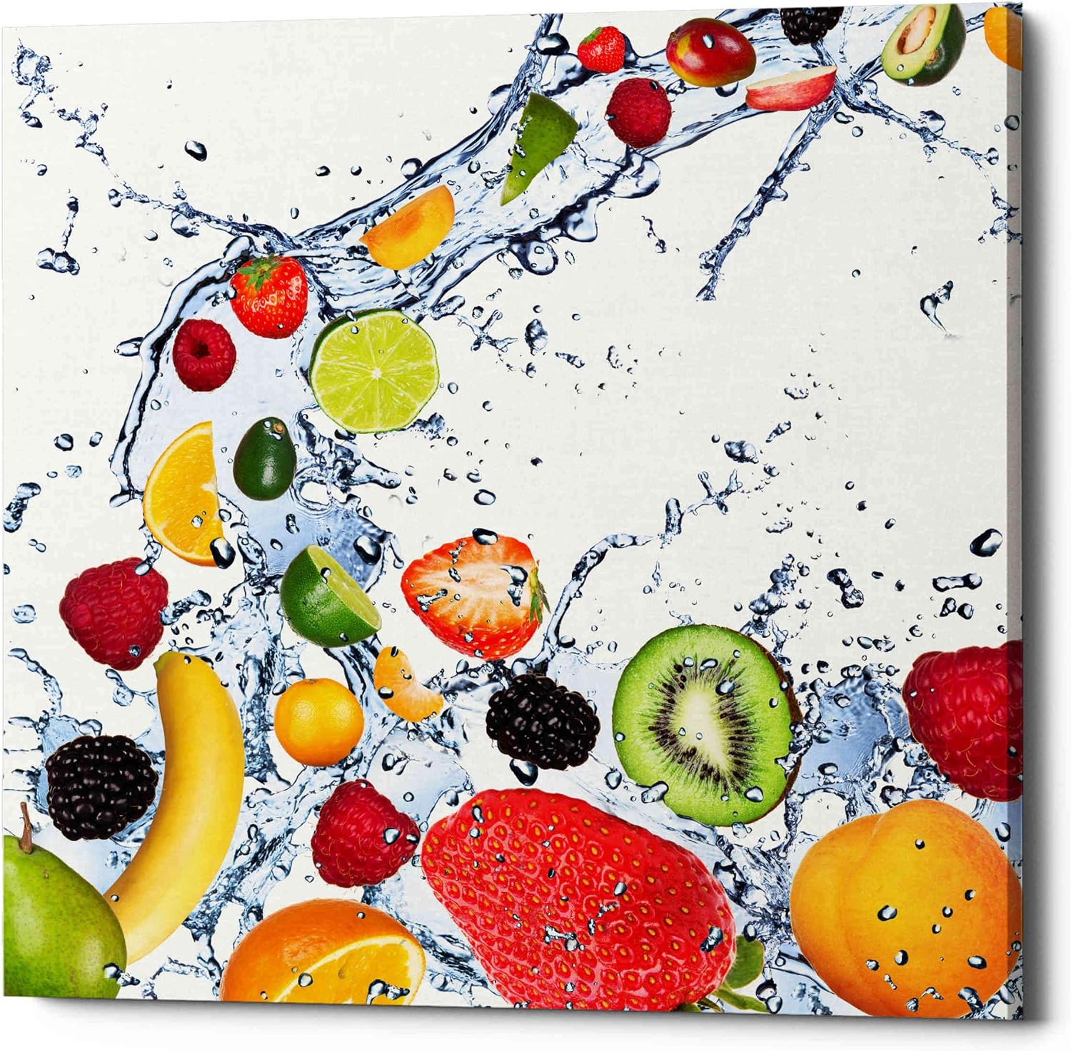 Epic Graffiti 'Fruit Splash II' Canvas Wall Art, 12"x12"