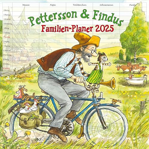 Pettersson &amp; Findus – Familienplaner: Kalender 2025 (Media Illustration)