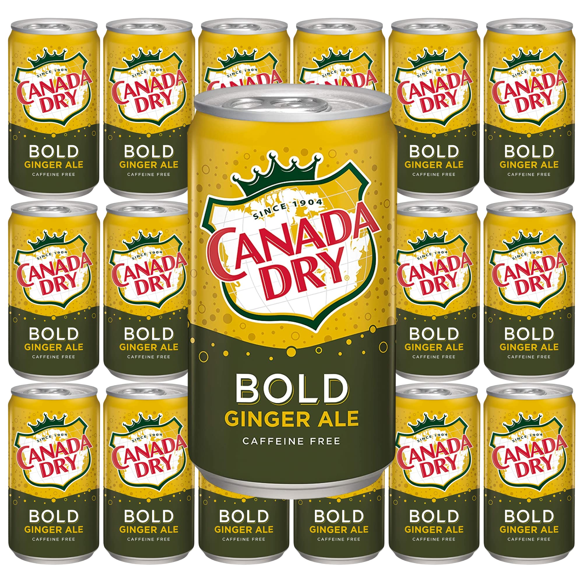 Canada dry ginger ale BOLD 7.5 fl oz, total 18 cans for sale North