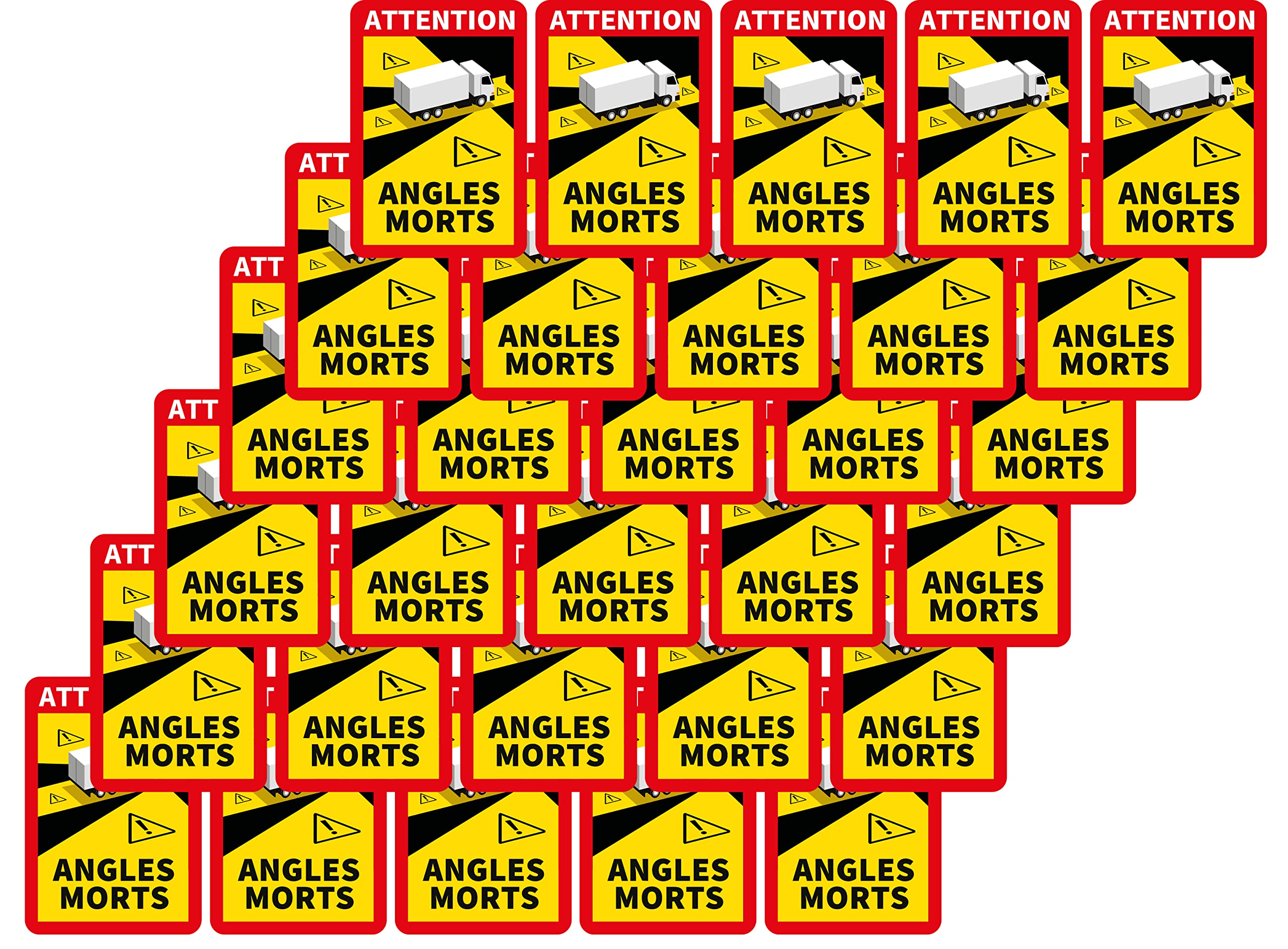Adesivi Angoli Morti Per Camion E Roulotte 25x17 Cm - 3 Pezzi - 4