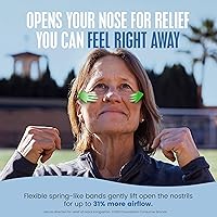 Vista 3 de Breathe Right Tiras nasales transparentes grandes, 30 unidades (el embalaje puede variar)