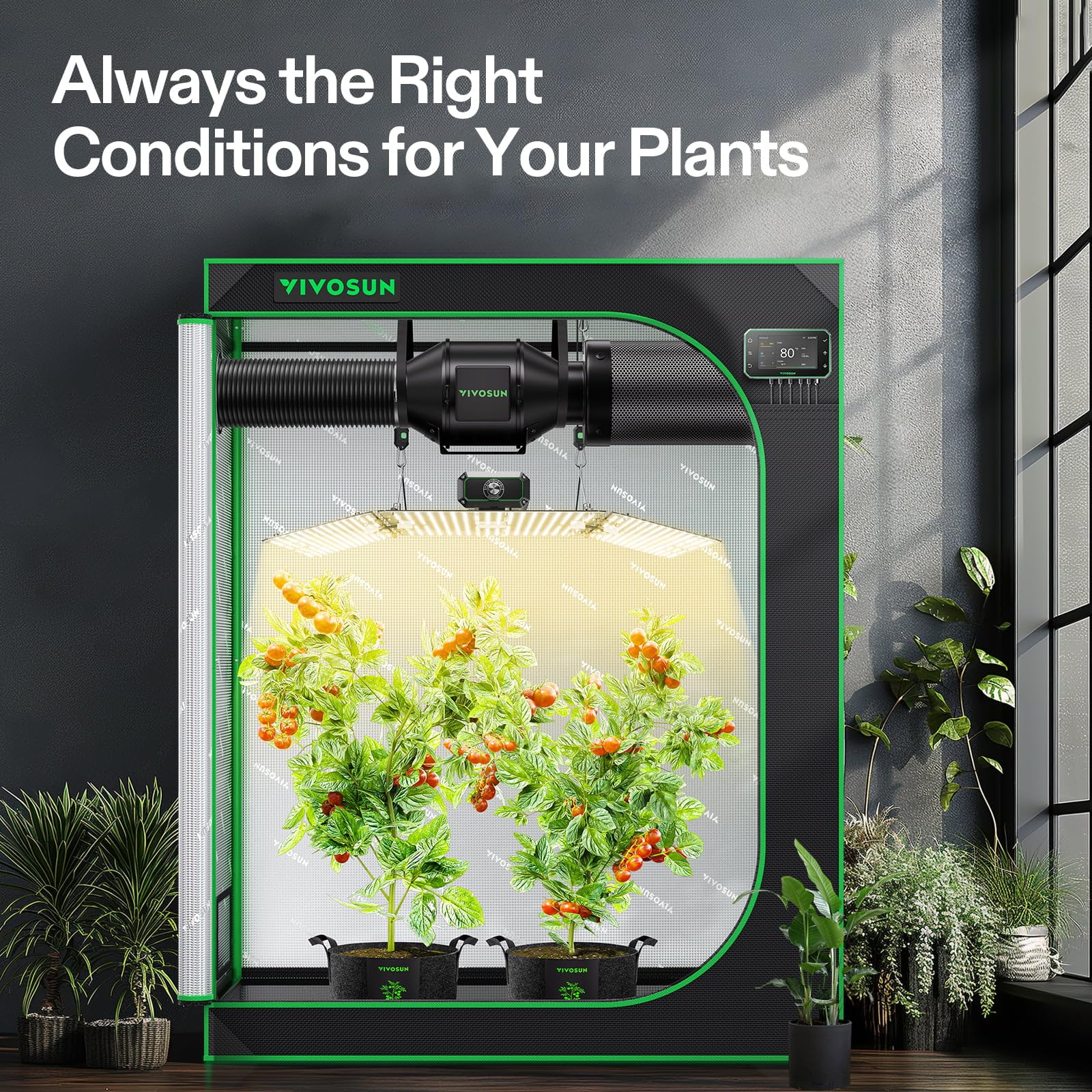 Amazon.com: VIVOSUN Smart Grow Tent Kit, 4 × 2ft 2-Plant System
