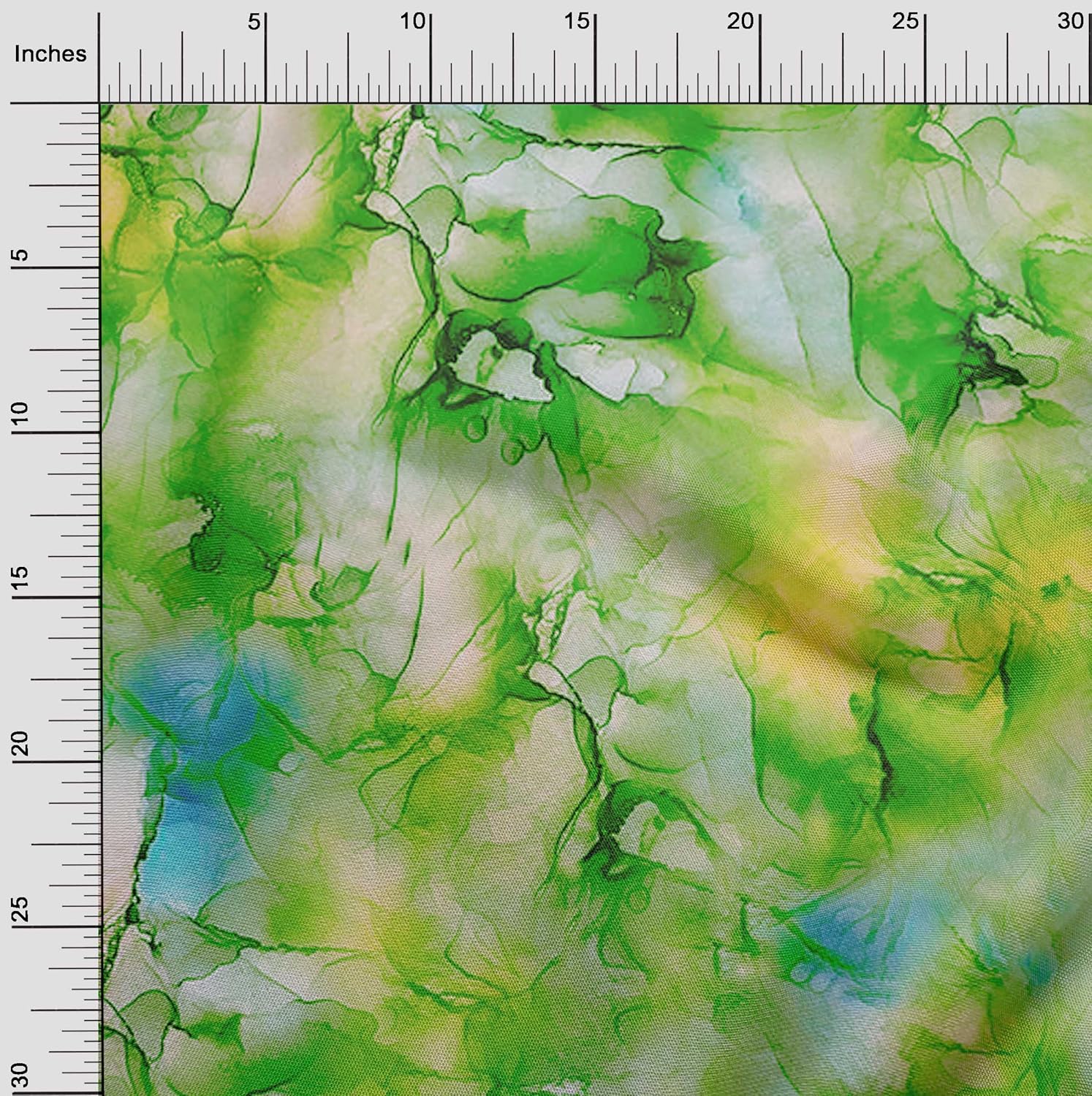 oneOone Polyester Spandex Green Fabric Abstract Floral Quilting Supplies Print Sewing Fabric by The Yard 56 Inch Wide-4841