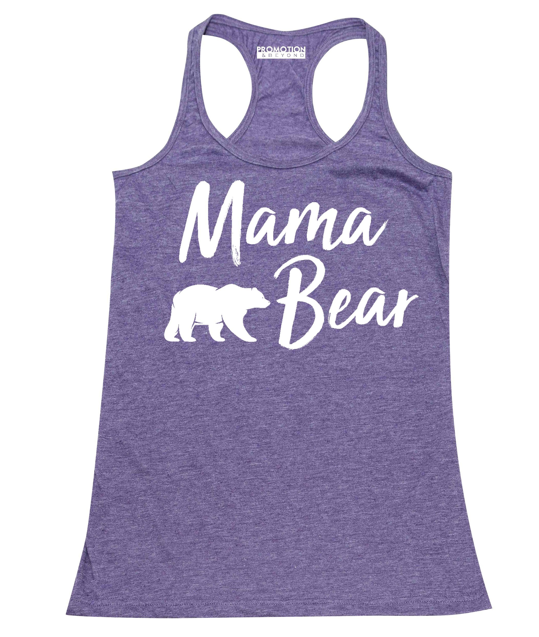 Mama Bear Text Funny Gift Women's Tank Top