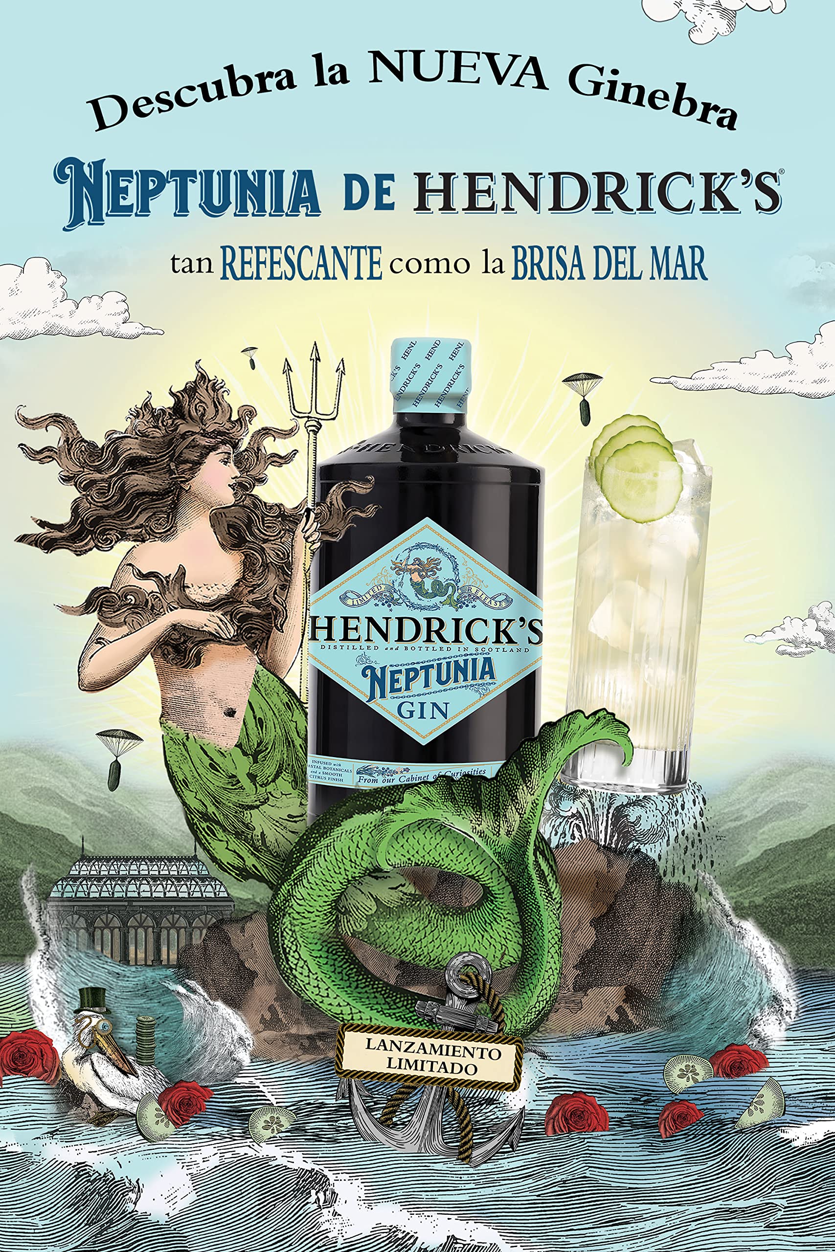 Hendricks Neptunia Gin, edición limitada, 70cl
