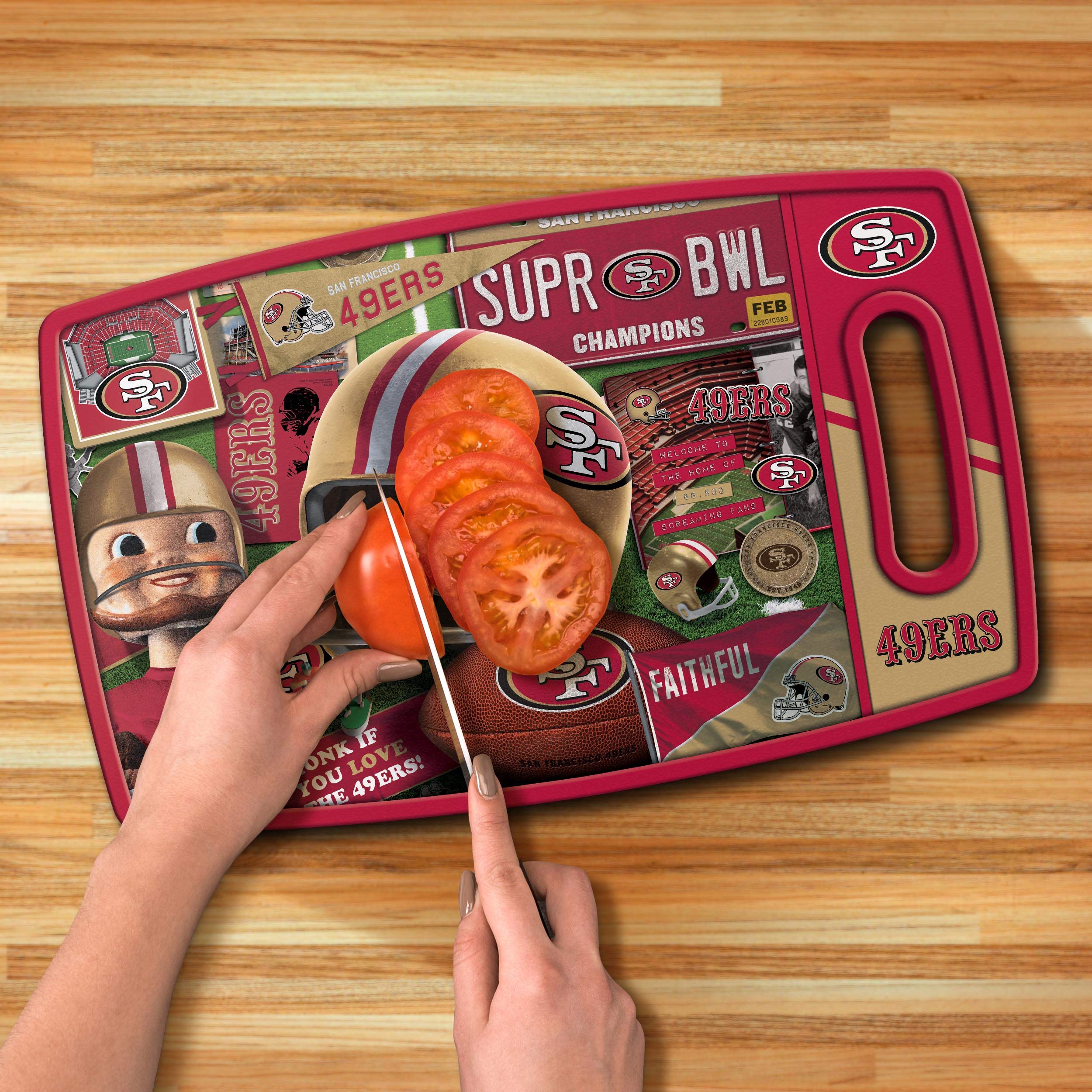 YouTheFan NFL Retro Series Schneidebrett
