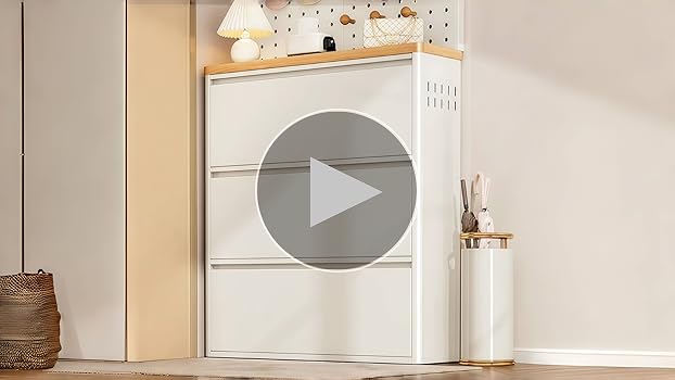 Amazon｜EazyRack シューズボックス 下駄箱 靴箱 三段 幅80X奥