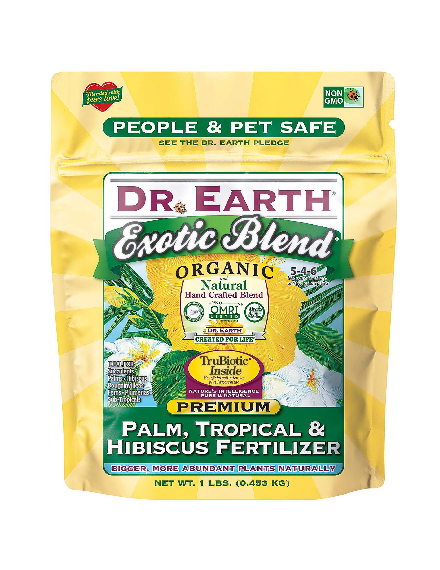Dr. EarthOrganic & Natural MINI Exotic Blend Palm, Tropical & Hibiscus Fertilizer (1 lbs)