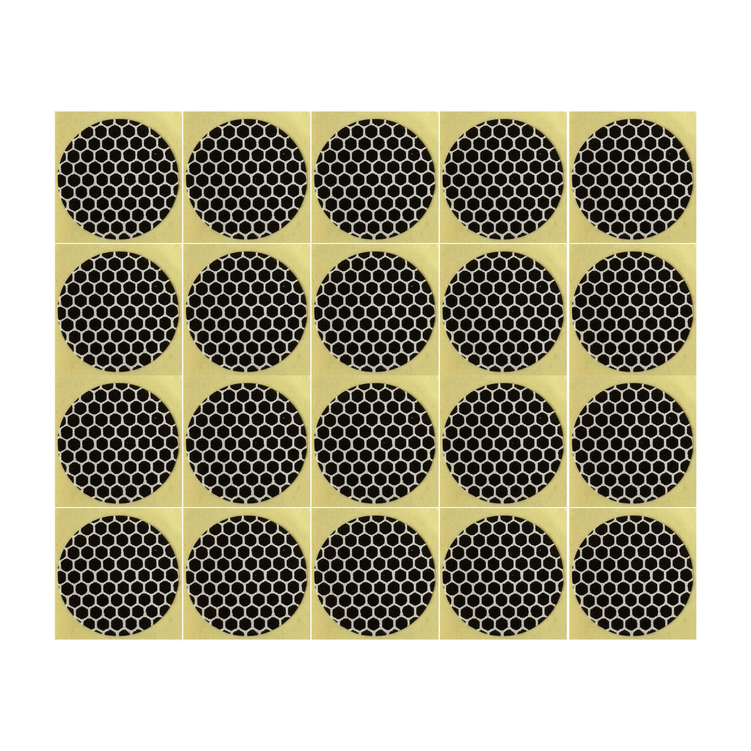 Match Striker Paper with Adhesive, Black Honeycomb Striker Paper, Adhesive Backed Striker Paper 24mm Round