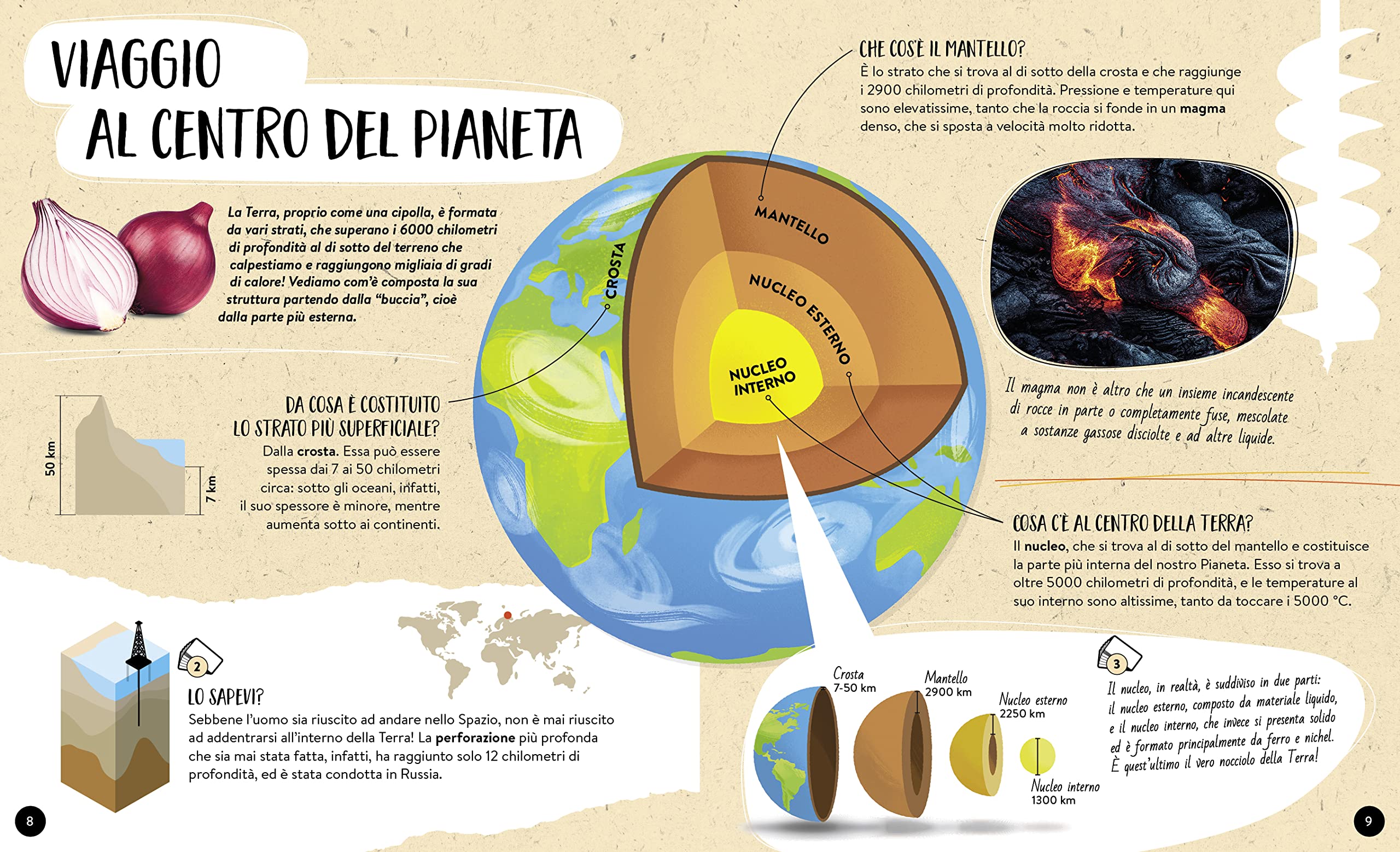 Il mega atlante dei vulcani. Ediz. a colori. Con 40 carte domanda-risposta. Con 20 formine. Con puzzle