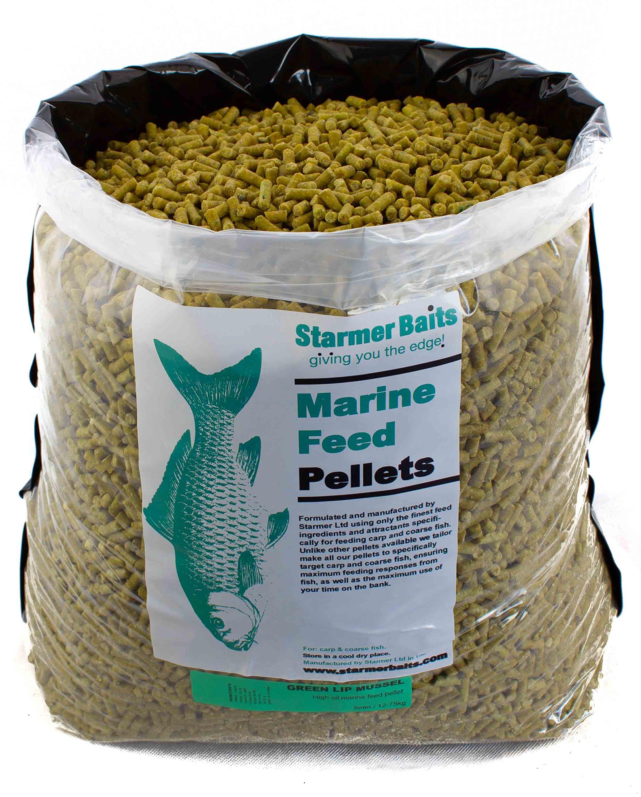 StarmerBaits Green lip mussel/pellets / 5mm / 12.75kg