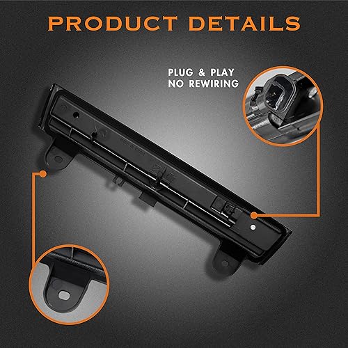 Miniatura 52 de Tercera tercera luz de freno para Chevy Silverado 1999-2006/GMC Sierra 1500 2500 3500HD, 2007 Silverado/Sierra Classic Modelo LED Time Tunnel