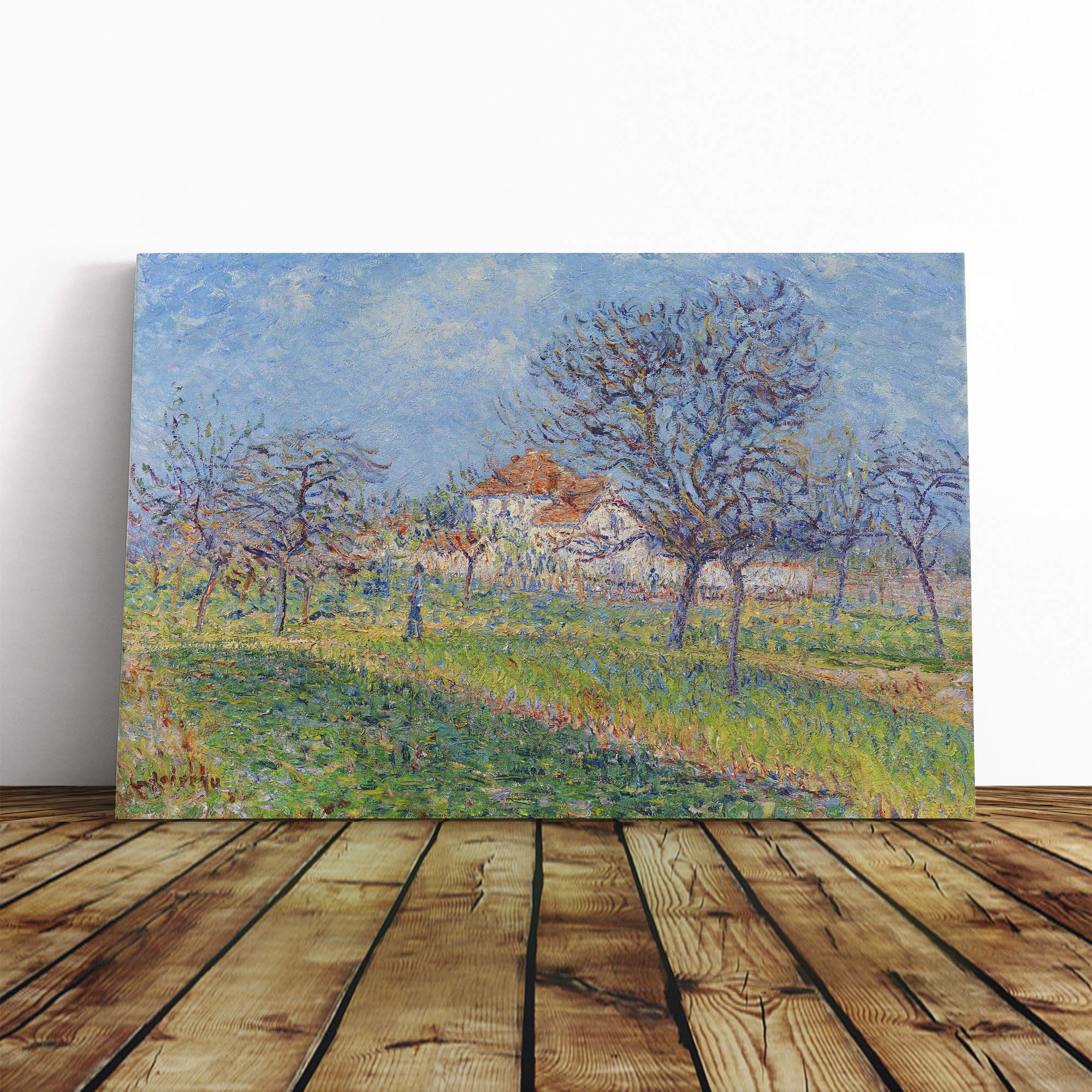 Gustave Loiseau Landscape (4) Canvas Print | Gallery Wrapped 30mm Frame Wall Art | 20x14 inches | Ready to Hang | Modern Landscape Picture | Living Room Bedroom Lounge Office