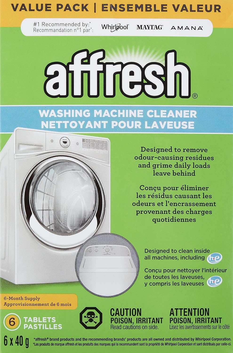 Affresh Washing Machine Cleaner, Cleans Front Load and Top Load Washers