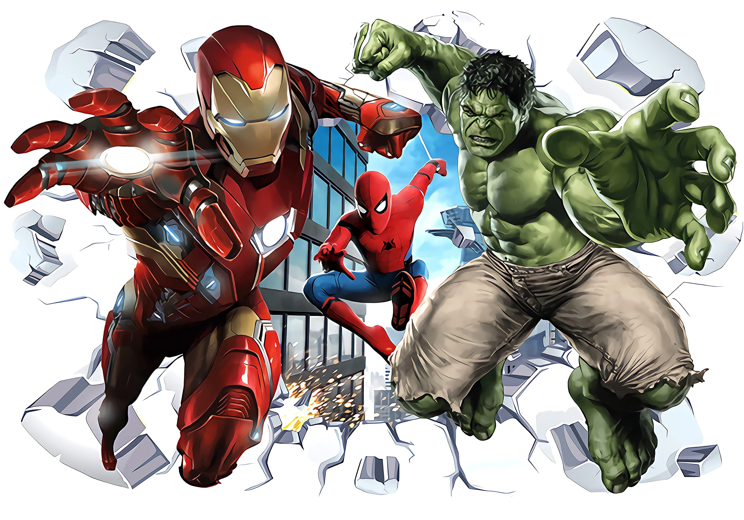 QIUXIA Spiderman Super heroWall Stickers DIY Removable Spiderman Super heroChildren Themed Art Boy Room Wall Sticker Bedroom Nursery Playroom Decoration Wall Stickers