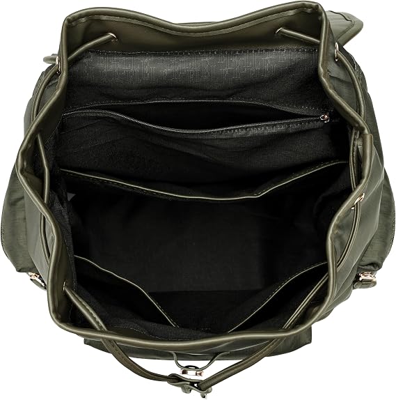 ELLE Wayfarer 23L Monogram Travel Backpack | Olive Green