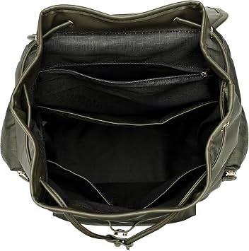 ELLE Wayfarer 23L Monogram Travel Backpack | Olive Green