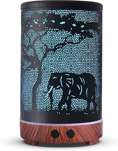 Miniatura 7 de Difusor de aceite esencial, difusor ultrasónico para aceite esencial, humidificador de niebla fría, difusor de aromaterapia con 7 modos de cambio de