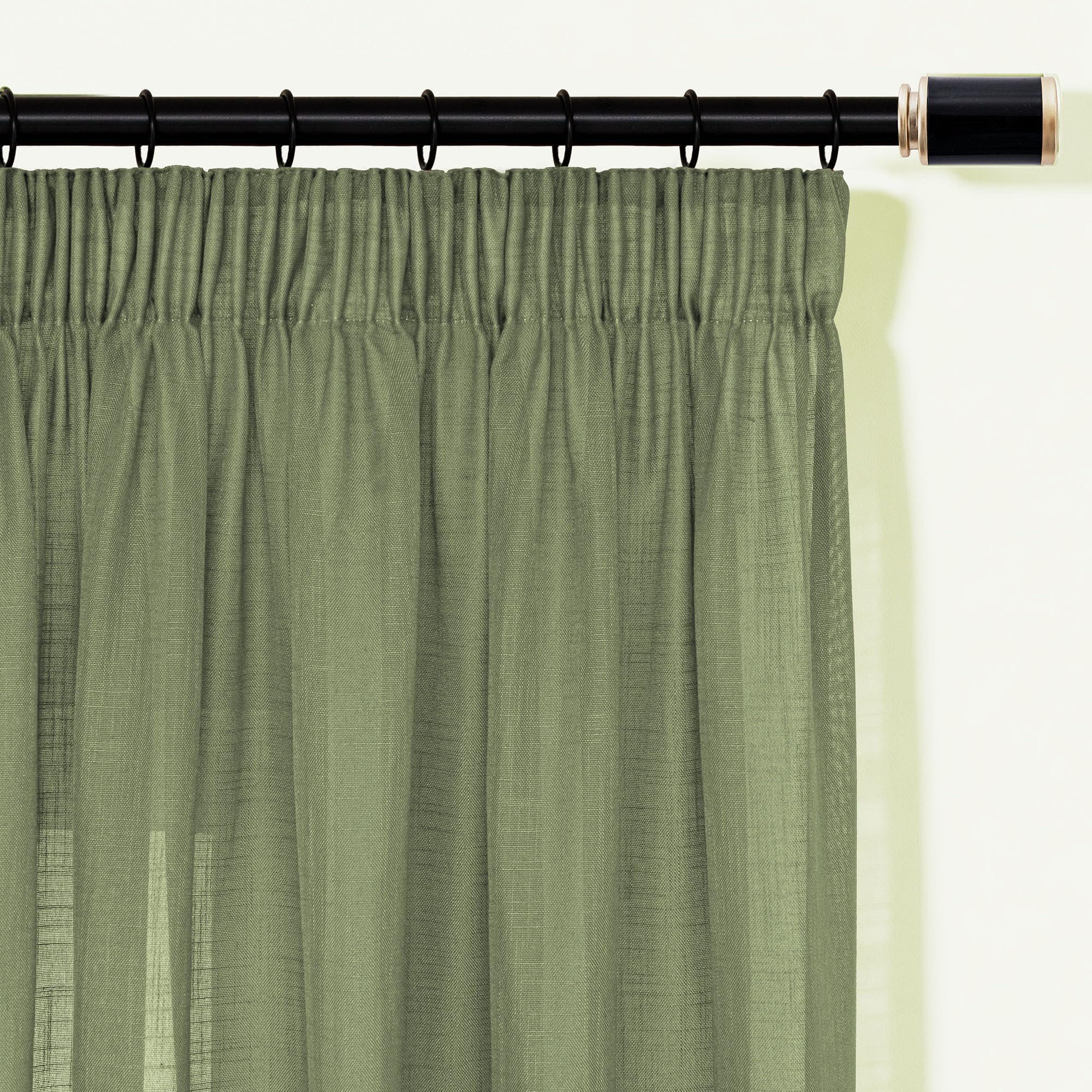 VIVICOZY BohoTransparent Vorhang,Gardinen für Wohnzimmer Schlafzimmer,Weiß, H145 x B140cm
