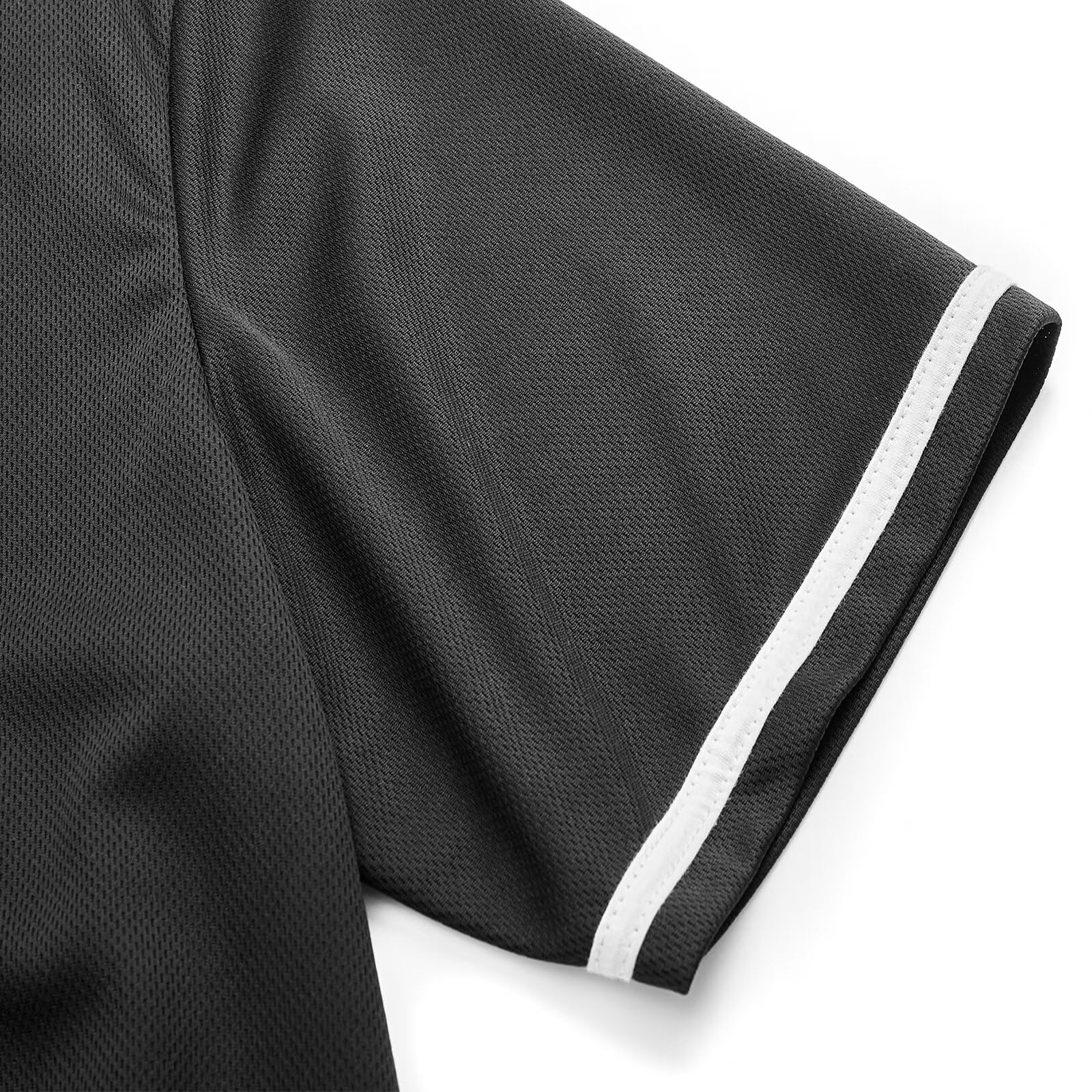 Maillot de baseball boutonné homme manches courtes couleur unie Hip Hop Team Sports Uniformes