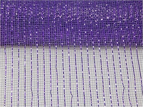 Miniatura 1 de Floral Supply Online cinta metálica de malla de poliéster de 10 pulgadas x 30 pies La exclusiva malla metálica con un toque único de color y brillo.