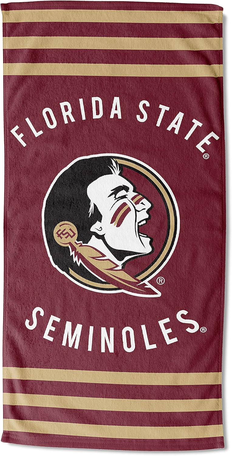 The Northwest Company NCAA Florida State Seminoles Stripes Beach Towel, 30" x 60" : Sports & Outdoors