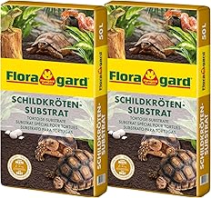 Floragard Turtle Substrate 2 x 50 L - Natural Litter without Fertiliser - for Tortoises and Other Reptiles - for Cold Frame, Wintering and for Terrariums - 100 L