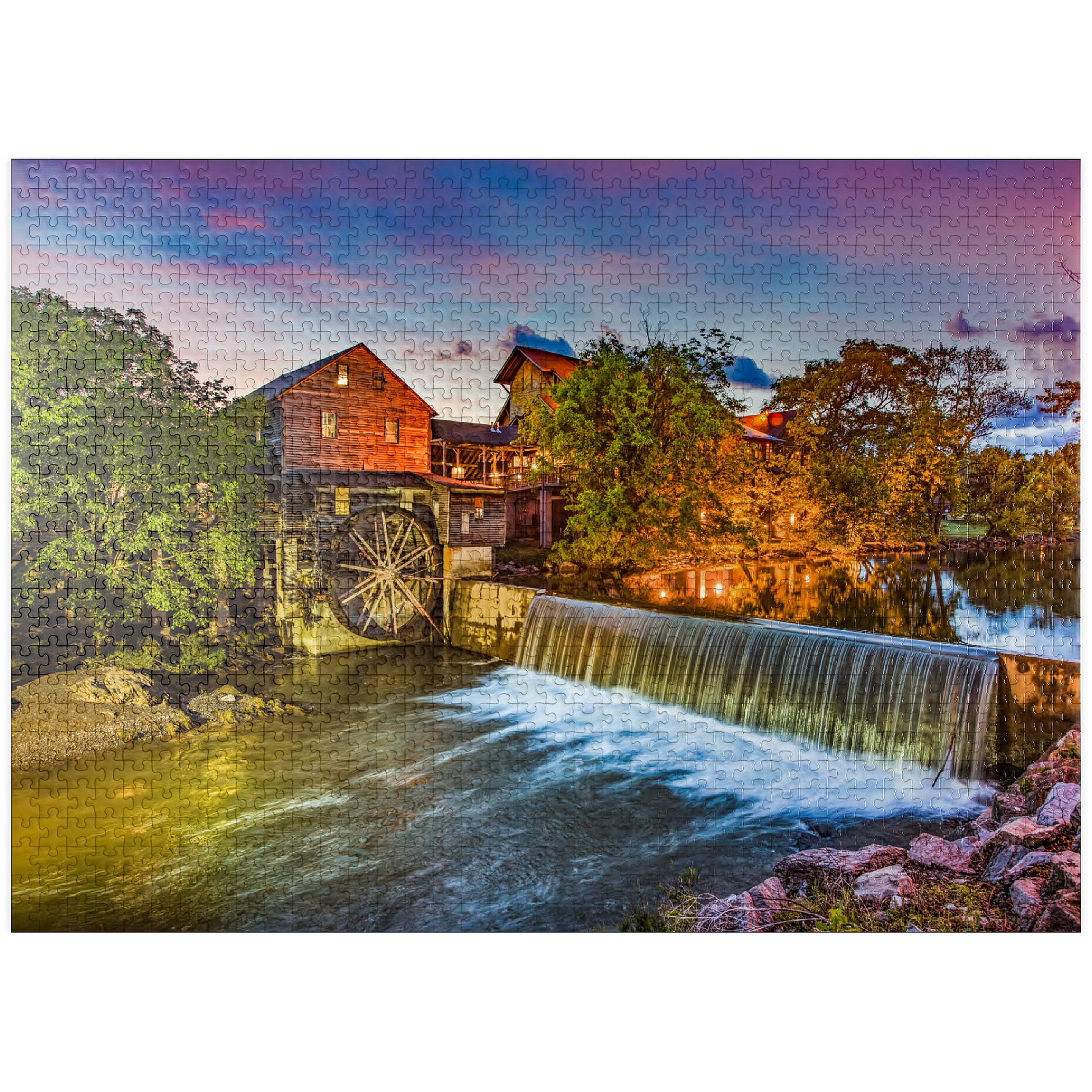 Old Mill in Pigeon Forge, Tennessee, puzzle da 1000 pezzi per adulti