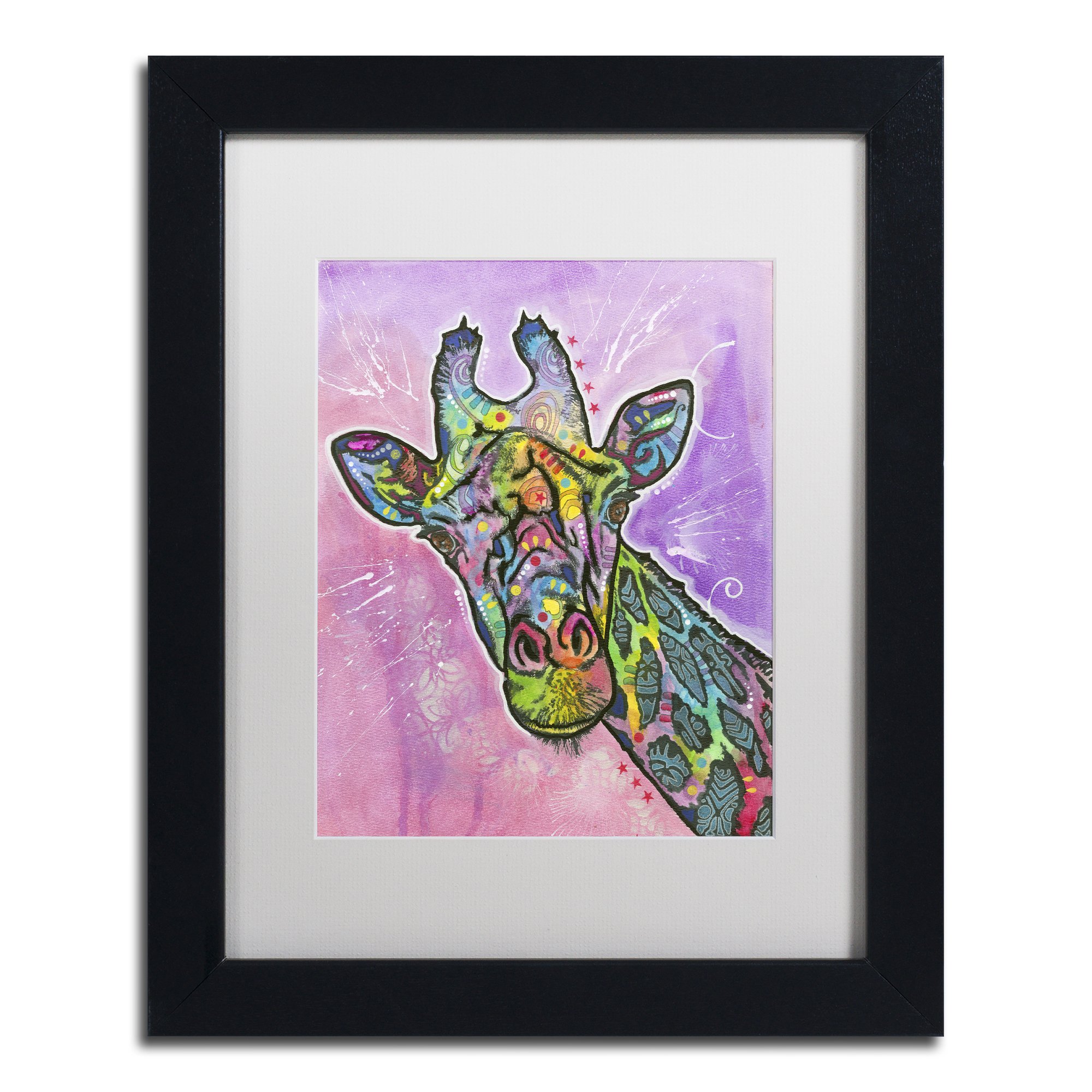 絵画 flk040194 Amazon.com: Trademark Fine Art ALI1431-B1114MF Giraffe by