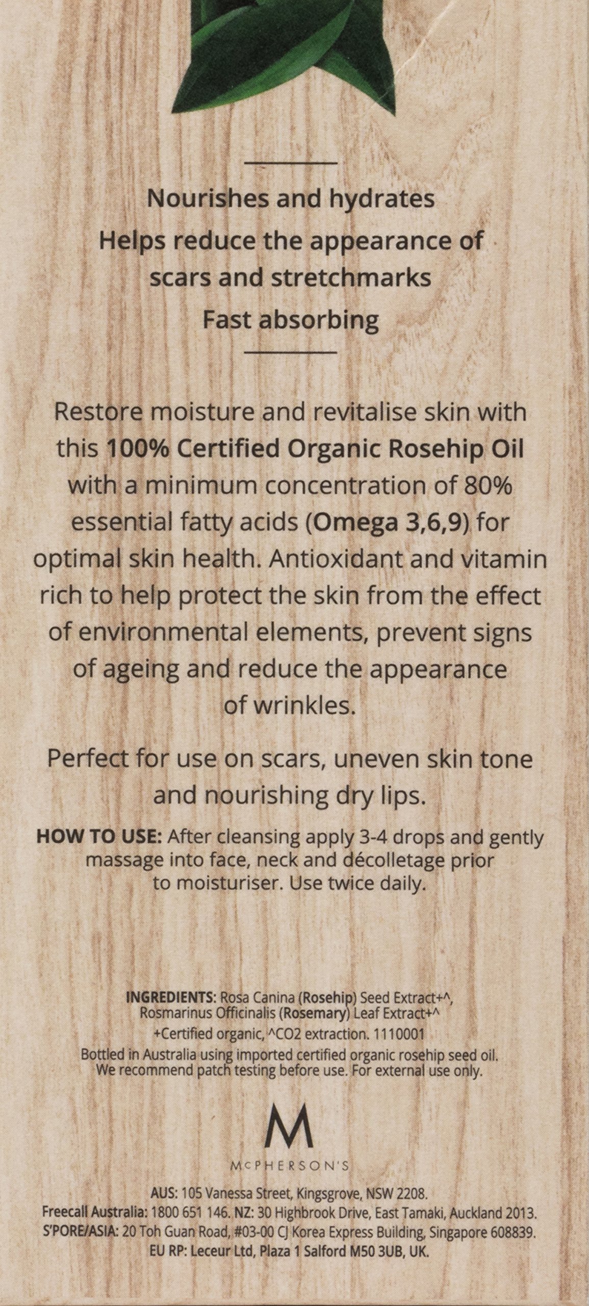 Akin Certified Organic Rosehip Oil, 45ml : Amazon.sg: Beauty