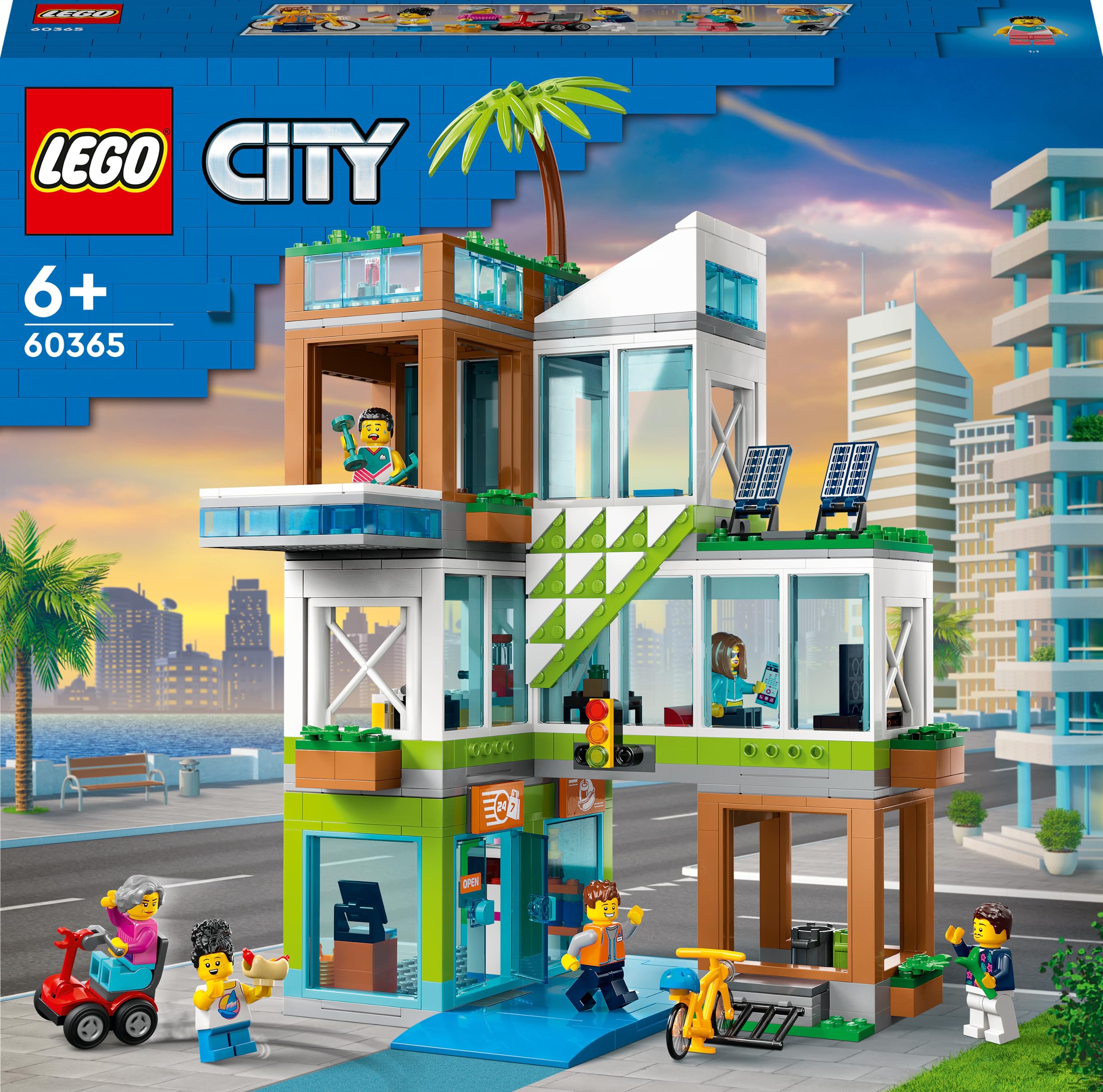 LEGO® City Apartman Binası 60365 Oyuncak Yapım Seti (688 Parça