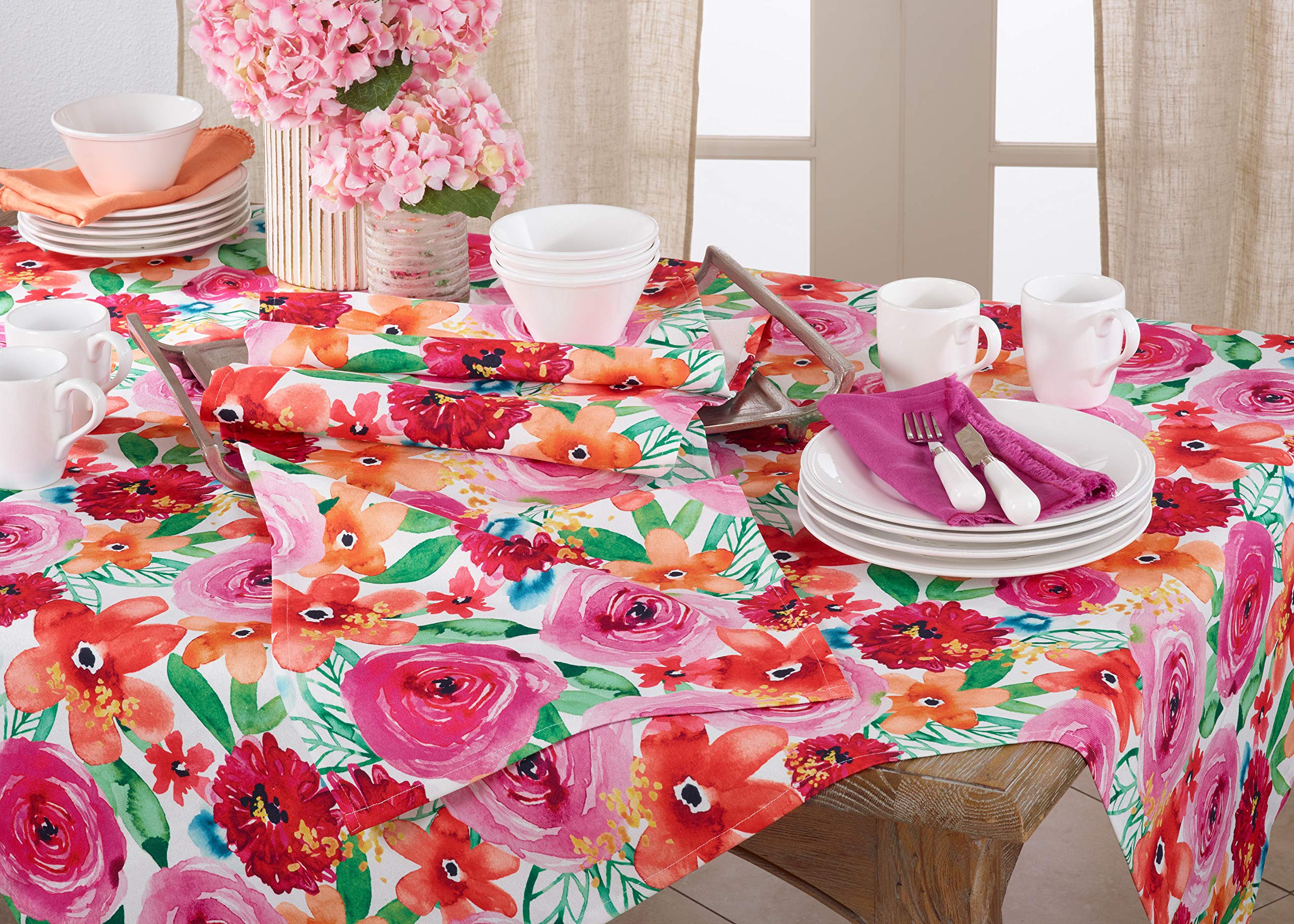 Saro Lifestyle 626.M1672B 16 X 72 In. Pumpkin Design Table Runner 44 Multi Color