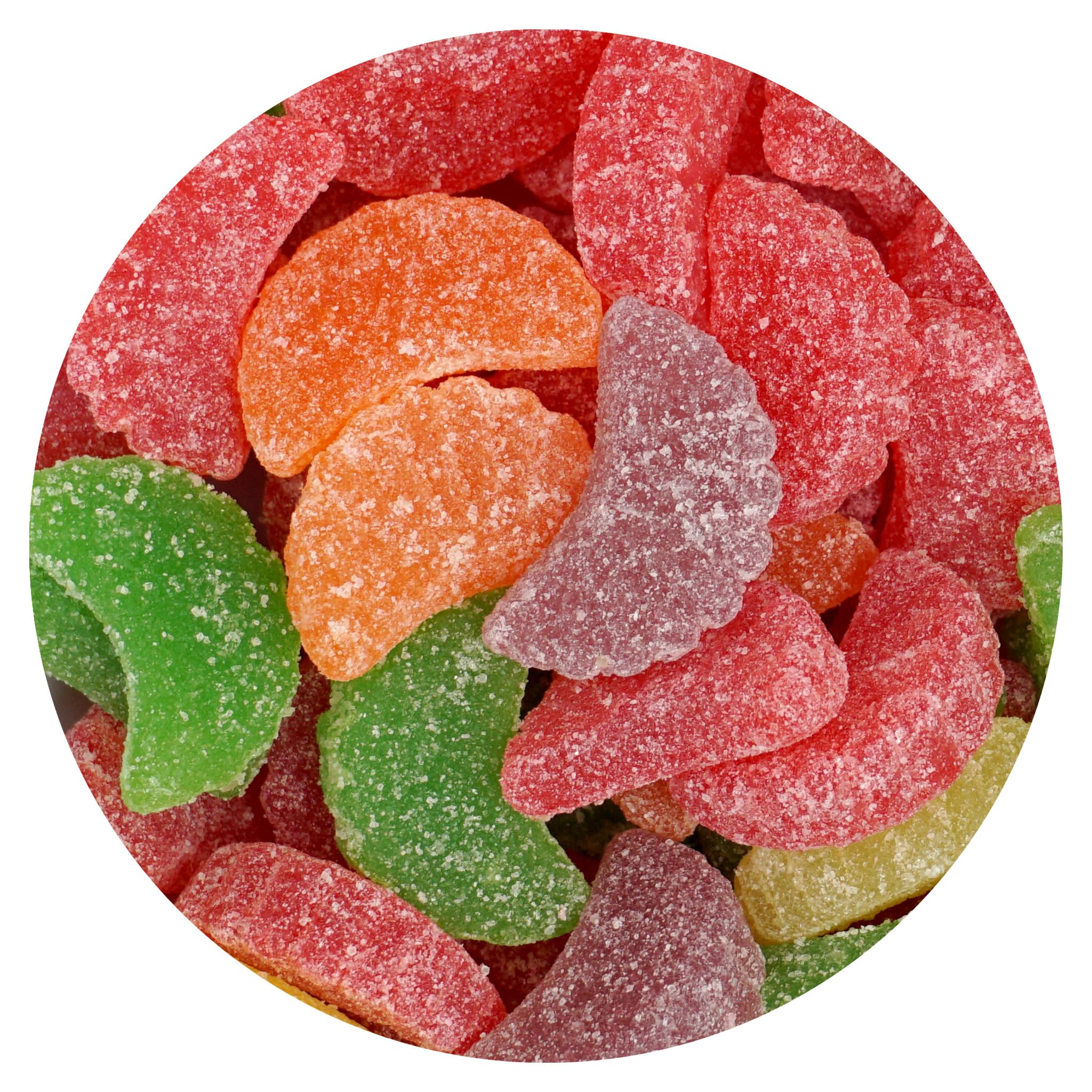 Fruit Slices Candy, 1 Pound Bulk Bag, Candy Fruit Slices Gummy Candy