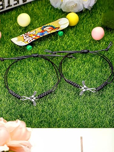 Miniatura 3 de Jadive 20 pulseras de hockey sobre césped ajustables con cuerda para regalo para amigos, jugadores, equipos entrenadores