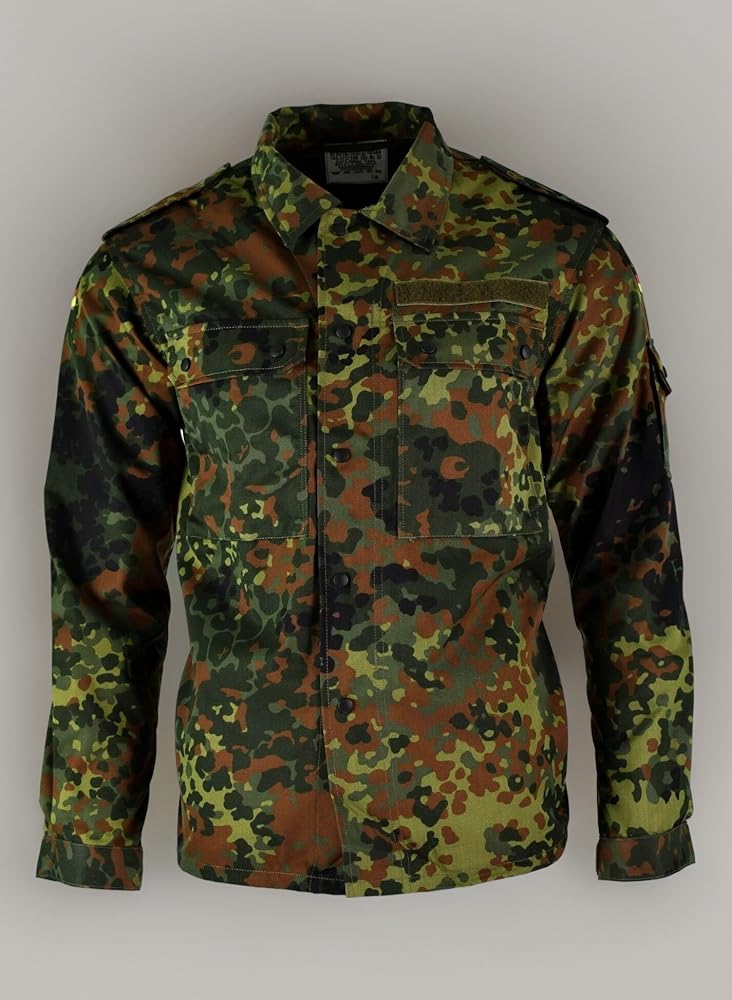 ジャケット・アウター ansnam unknown military jacket Original German Army Jacket Zip Camouflage Camouflage