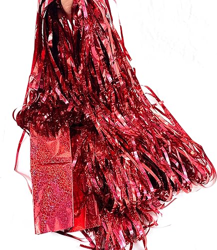 Heyiwell 200 hebras de 011 pulgadas de ancho guirnalda de flecos de papel de oropel para árbol de Navidad árbol de Navidad y decoración navideña