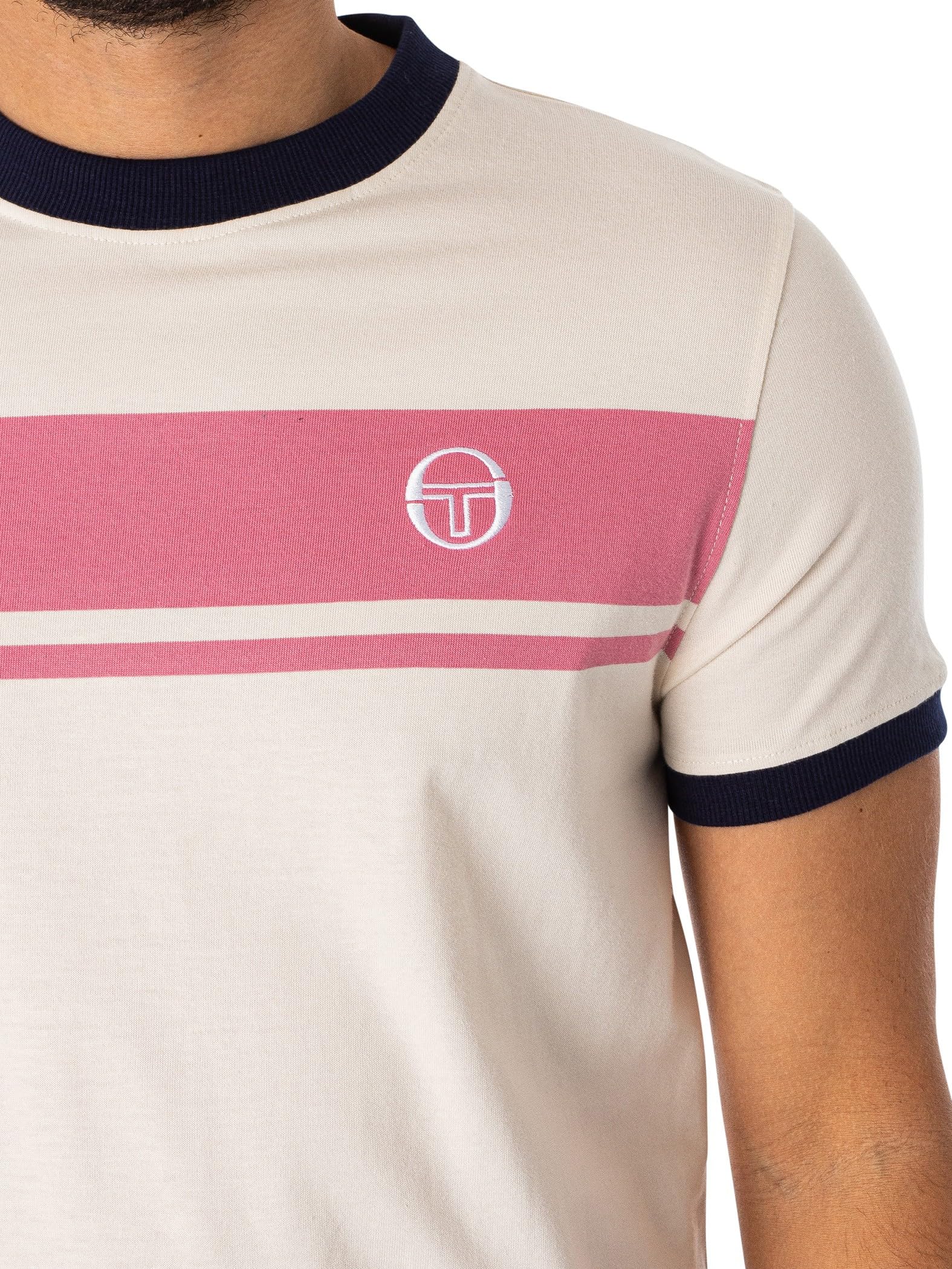 Sergio Tacchini Men's Master T- Shirt, Beige, XL
