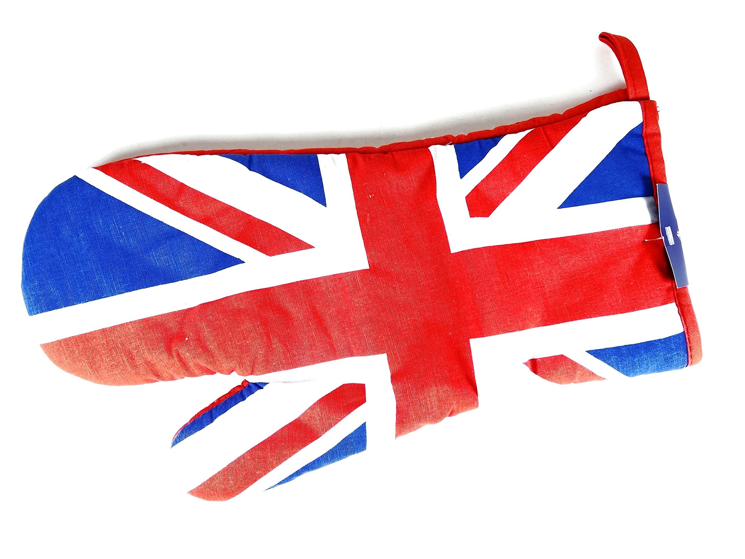 Oven Gauntlet - Union Jack, Single Oven Glove with Union Jack Print
