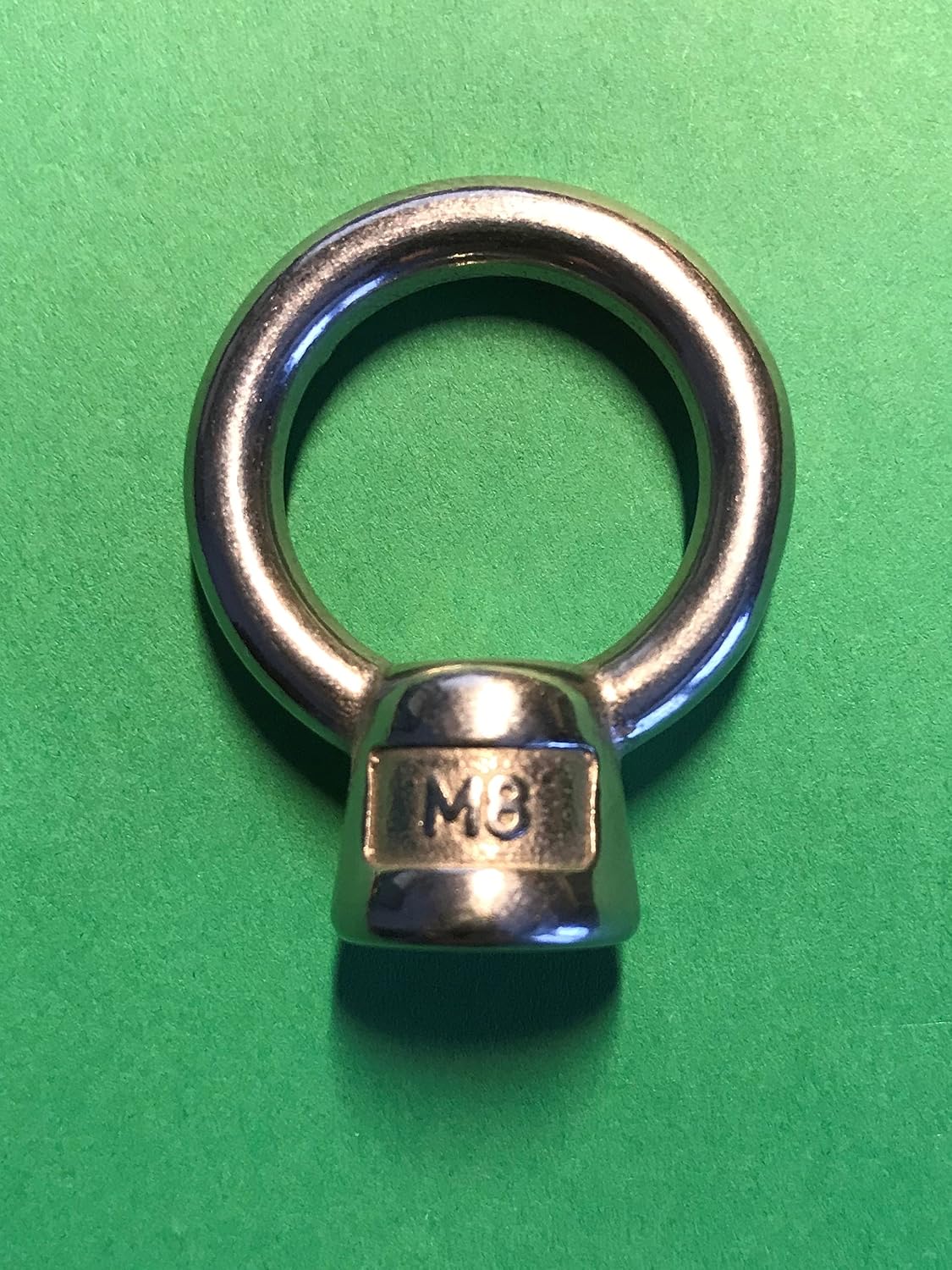 US STAINLESS 4 Pieces Stainless Steel 316 Lifting Eye Nut M8 Marine Grade 8mm Pitch of 1.25