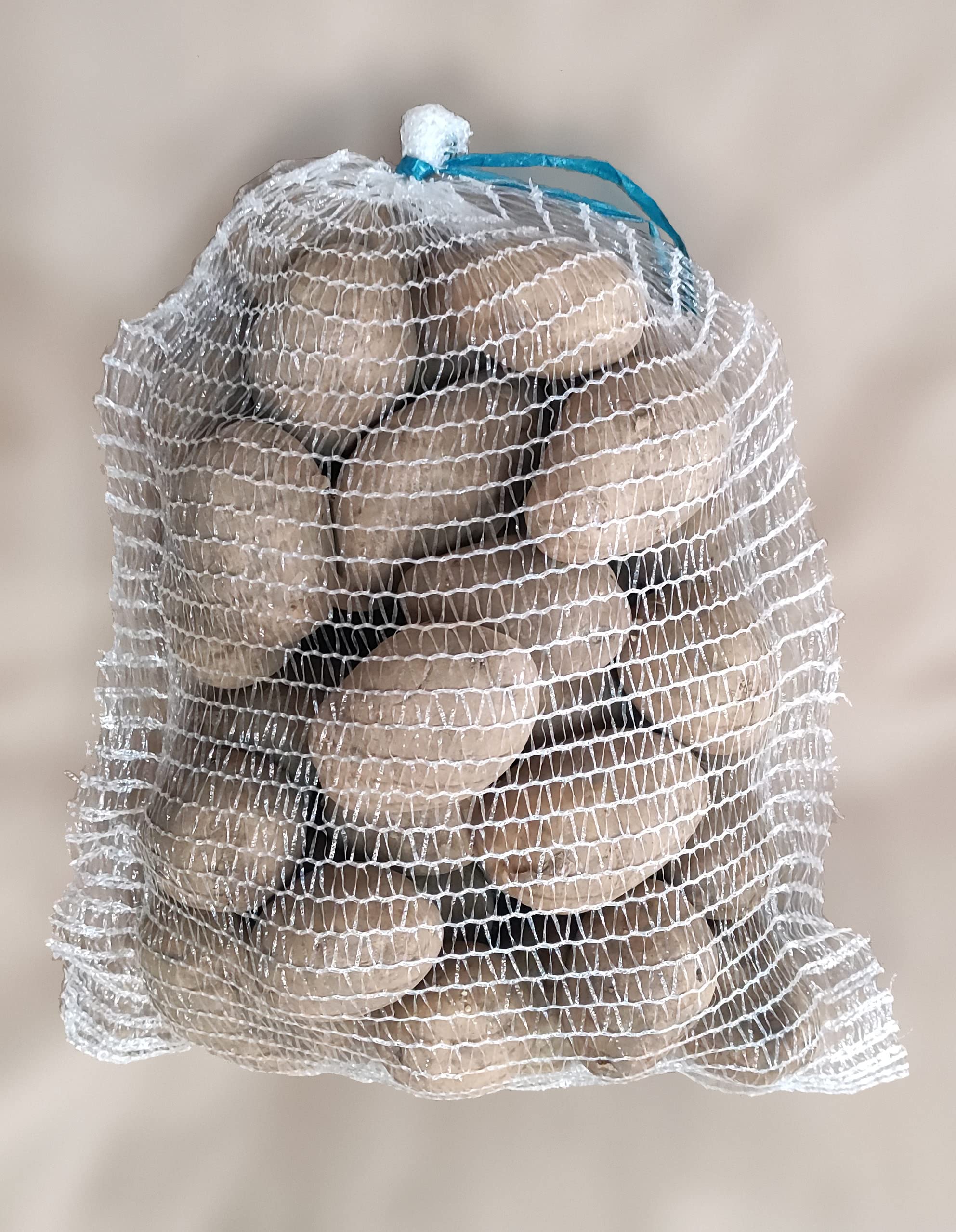 100 Bolsas De Malla Reutilizables - Tamaño 30x20x20 Cm, Plástico Verde, Para Frutas, Verduras O Compras