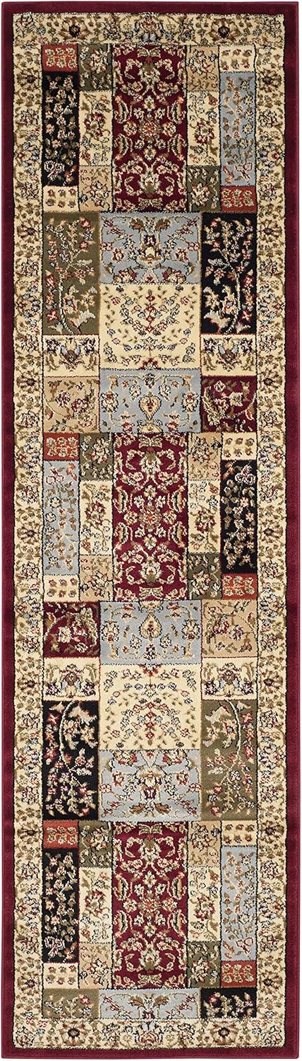 SAFAVIEH Lyndhurst Collection Runner Rug - 2'3" x 16', Multi & Ivory, Traditional Oriental Design, Non-Shedding & Easy Care, Ideal for High Traffic Areas in Living Room, Bedroom (LNH318A)