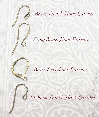 Miniatura 7 de Shabby Chic Earrings with Rustic Glass Flowers